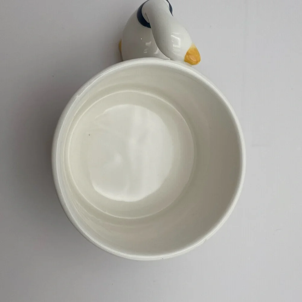 House of Lloyd Goose Handle Ceramic Soup Mug Cup circa 1988 vintage 16 ounce